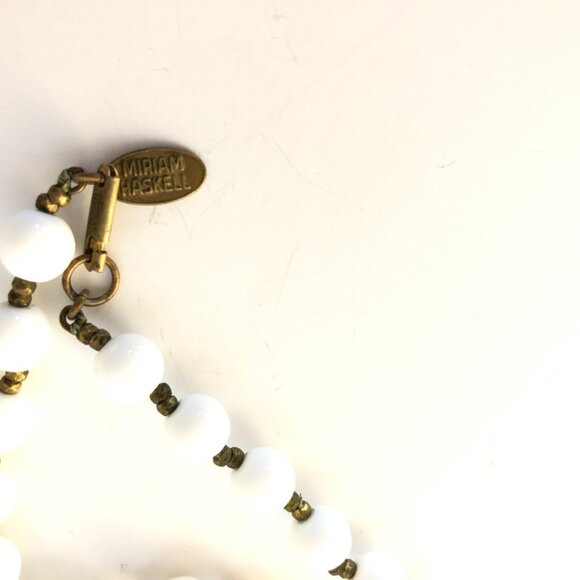 Vintage Miriam Haskell Wedding Beads Necklace - Picture 3 of 5